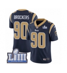 Men's Nike Los Angeles Rams #90 Michael Brockers Navy Blue Team Color Vapor Untouchable Limited Player Super Bowl LIII Bound NFL Jersey