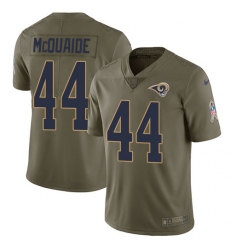 Youth Nike Los Angeles Rams #44 Jacob McQuaide Limited Olive 2017 Salute to Service NFL Jersey