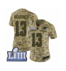 Women's Nike Los Angeles Rams #13 Kurt Warner Limited Camo 2018 Salute to Service Super Bowl LIII Bound NFL Jersey