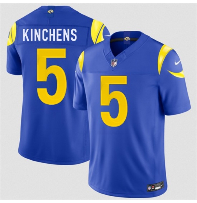 Men's Los Angeles Rams #5 Kamren Kinchens Royal 2026 F.U.S.E. Vapor Limited Football Stitched Jersey