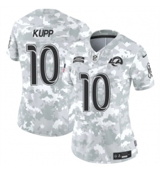 Women's Los Angeles Rams #10 Cooper Kupp 2024 F.U.S.E Arctic Camo Salute To Service Limited Stitched Football Jersey(Run Small)