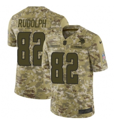 Men's Nike Minnesota Vikings #82 Kyle Rudolph Limited Camo 2018 Salute to Service NFL Jersey