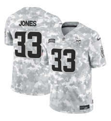 Men's Minnesota Vikings #33 Aaron Jones 2024 F.U.S.E Arctic Camo Salute To Service Limited Stitched Football Jersey