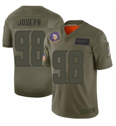 Women's Minnesota Vikings #98 Linval Joseph Limited Camo 2019 Salute to Service Football Jersey