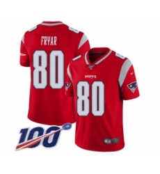 Youth New England Patriots #80 Irving Fryar Limited Red Inverted Legend 100th Season Football Jersey
