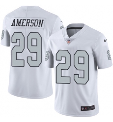 Youth Nike Oakland Raiders #29 David Amerson Limited White Rush Vapor Untouchable NFL Jersey