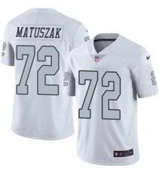 Youth Nike Oakland Raiders #72 John Matuszak Limited White Rush Vapor Untouchable NFL Jersey