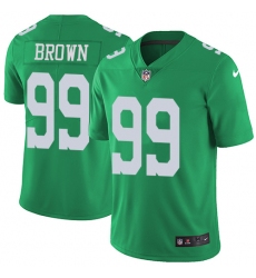 Men's Nike Philadelphia Eagles #99 Jerome Brown Limited Green Rush Vapor Untouchable NFL Jersey