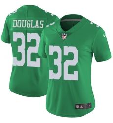 Women's Nike Philadelphia Eagles #32 Rasul Douglas Limited Green Rush Vapor Untouchable NFL Jersey