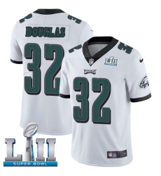 Youth Nike Philadelphia Eagles #32 Rasul Douglas White Vapor Untouchable Limited Player Super Bowl LII NFL Jersey