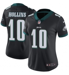 Women's Nike Philadelphia Eagles #10 Mack Hollins Black Alternate Vapor Untouchable Limited Player NFL Jersey