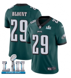 Men's Nike Philadelphia Eagles #29 LeGarrette Blount Midnight Green Team Color Vapor Untouchable Limited Player Super Bowl LII NFL Jersey