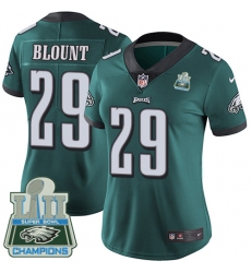 Women's Nike Philadelphia Eagles #29 LeGarrette Blount Midnight Green Team Color Vapor Untouchable Limited Player Super Bowl LII Champions NFL Jersey