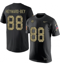 Nike Pittsburgh Steelers #88 Darrius Heyward-Bey Black Camo Salute to Service T-Shirt