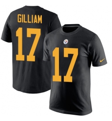 Nike Pittsburgh Steelers #17 Joe Gilliam Black Rush Pride Name & Number T-Shirt