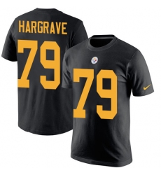 Nike Pittsburgh Steelers #79 Javon Hargrave Black Rush Pride Name & Number T-Shirt