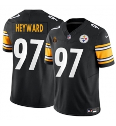 Men's Pittsburgh Steelers #97 Cameron Heyward Black F.U.S.E. With Walter Payton Vapor Limited Football Stitched Jersey