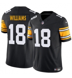 Men's Pittsburgh Steelers #18 Mike Williams Black 2024 F.U.S.E. Alternate Vapor Untouchable Limited Stitched Jersey