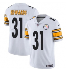 Men's Pittsburgh Steelers #31 Daijun Edwards White Vapor Untouchable Limited Football Stitched Jersey