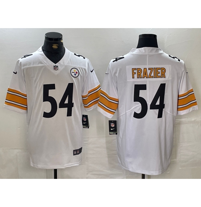 Men's Pittsburgh Steelers #54 Zach Frazier White Vapor Untouchable Limited Stitched Jersey