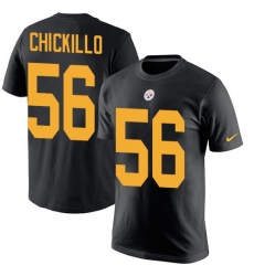 Nike Pittsburgh Steelers #56 Anthony Chickillo Black Rush Pride Name & Number T-Shirt