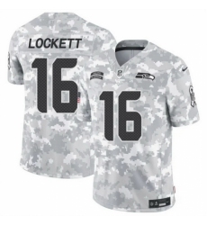 Men's Seattle Seahawks #16 Tyler Lockett 2024 F U S E Arctic Camo Salute To Service Limited Stitched Football Jersey