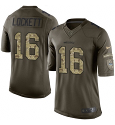 Youth Nike Seattle Seahawks #16 Tyler Lockett Elite Green Salute to Service NFL Jersey