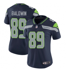 Women's Nike Seattle Seahawks #89 Doug Baldwin Steel Blue Team Color Vapor Untouchable Limited Player NFL Jersey