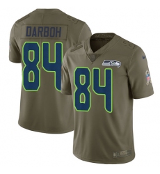 Youth Nike Seattle Seahawks #84 Amara Darboh Limited Olive 2017 Salute to Service NFL Jersey