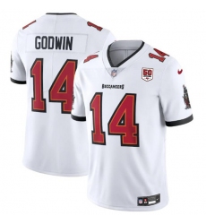 Men's Tampa Bay Buccaneers #14 Chris Godwin White 2025 50th Season Vapor Untouchable Limited Football Stitched Jersey