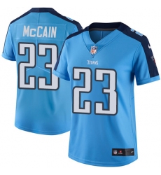 Women's Nike Tennessee Titans #23 Brice McCain Elite Light Blue Team Color NFL Jersey