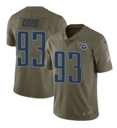 Youth Nike Tennessee Titans #93 Kevin Dodd Limited Olive 2017 Salute to Service NFL Jersey