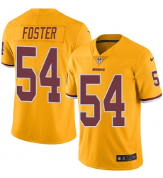 Youth Nike Washington Redskins #54 Mason Foster Limited Gold Rush Vapor Untouchable NFL Jersey