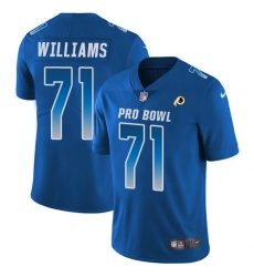 Women's Nike Washington Redskins #71 Brandon Scherff Limited Royal Blue 2018 Pro Bowl NFL Jersey