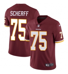 Youth Nike Washington Redskins #75 Brandon Scherff Burgundy Red Team Color Vapor Untouchable Limited Player NFL Jersey
