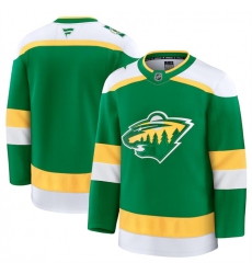 Men's Minnesota Wild Blank Green 2024-25 Alternate Stitched Hockey Jersey