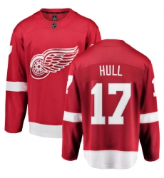 Men's Detroit Red Wings #17 Brett Hull Fanatics Branded Red Home Breakaway NHL Jersey