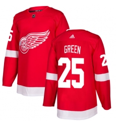 Men's Adidas Detroit Red Wings #25 Mike Green Authentic Red Home NHL Jersey