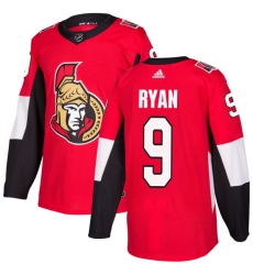 Men's Adidas Ottawa Senators #9 Bobby Ryan Authentic Red Home NHL Jersey