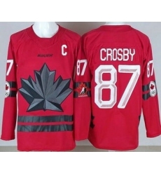 Youth Canada #87 Sidney Crosby Red 2026 Olympics Authentic Jersey