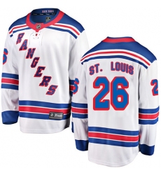 Men's New York Rangers #26 Martin St. Louis Fanatics Branded White Away Breakaway NHL Jersey