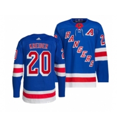 Men's New York Rangers #20 Chris Kreider Blue Stitched Jersey