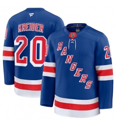 Men's New York Rangers #20 Chris Kreider Royal 2024-25 Home Stitched Jersey