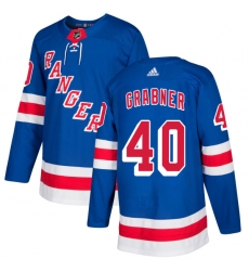 Men's Adidas New York Rangers #40 Michael Grabner Premier Royal Blue Home NHL Jersey