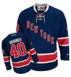 Men's Reebok New York Rangers #40 Michael Grabner Authentic Navy Blue Third NHL Jersey