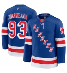 Men's New York Rangers #93 Mika Zibanejad Royal 2024-25 Home Stitched Hockey Jersey