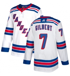 Women's Reebok New York Rangers #7 Rod Gilbert Authentic White Away NHL Jersey