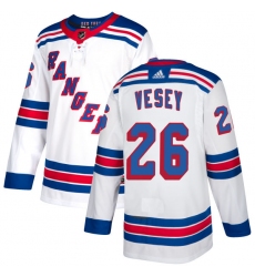 Women's Reebok New York Rangers #26 Jimmy Vesey Authentic White Away NHL Jersey