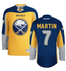 Women's Reebok Buffalo Sabres #7 Rick Martin Authentic Gold Third NHL Jersey