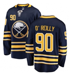 Men's Buffalo Sabres #90 Ryan O'Reilly Fanatics Branded Navy Blue Home Breakaway NHL Jersey